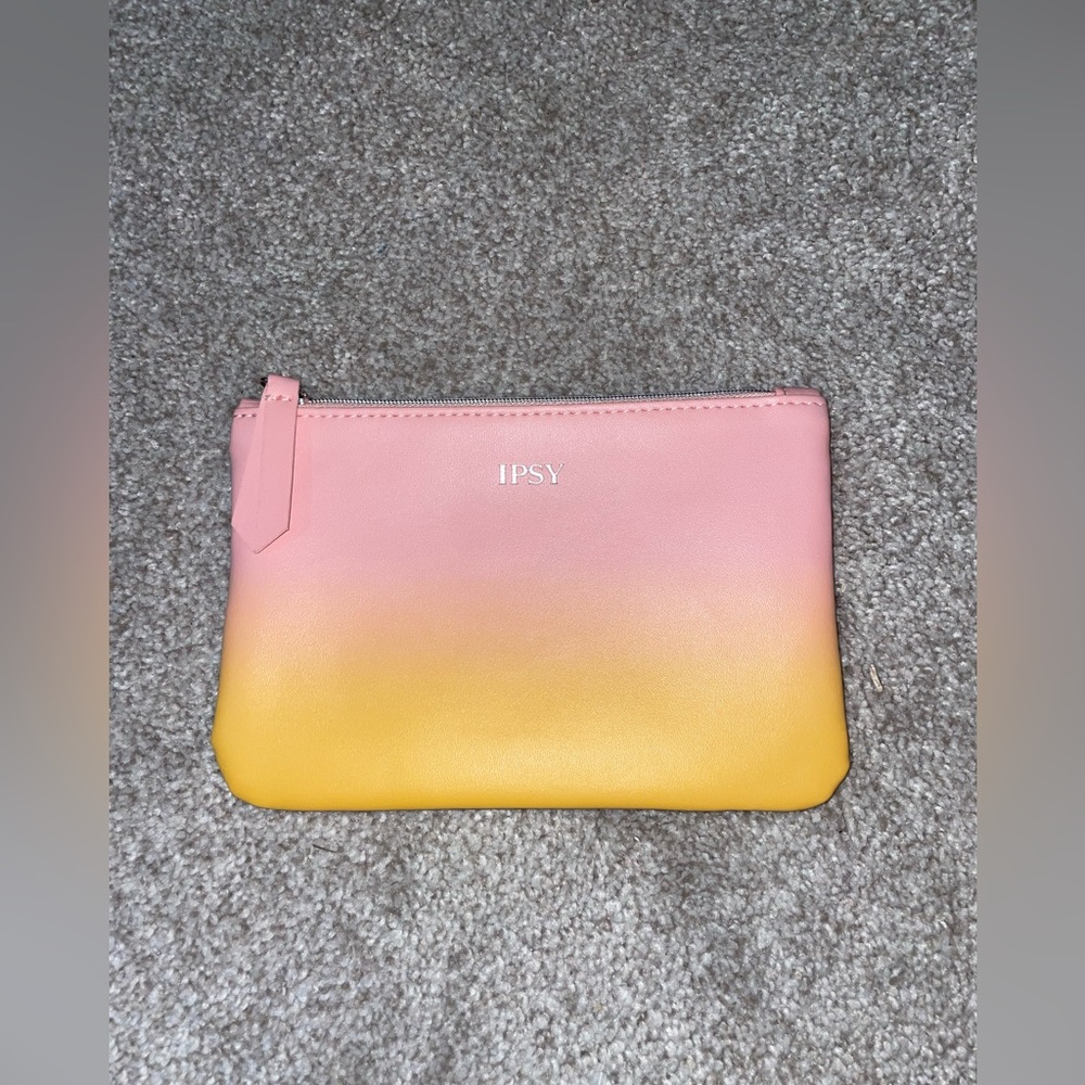 Pink and yellow ombré ipsy bag